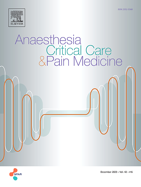Go to journal home page - Anaesthesia Critical Care & Pain Medicine